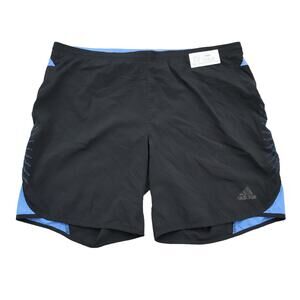 Adidas Shorts Mens L Black Supernova Pull On Active Fitness Work Out Bottoms